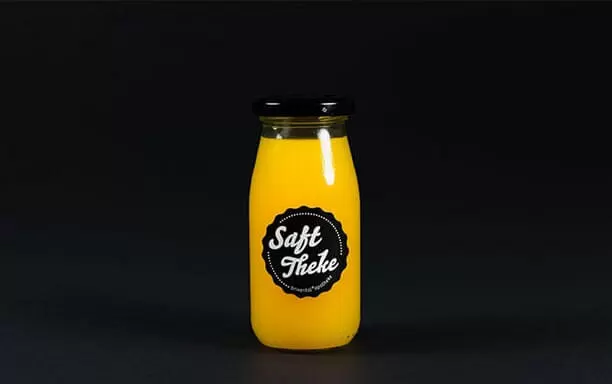 Glasflasche-klein